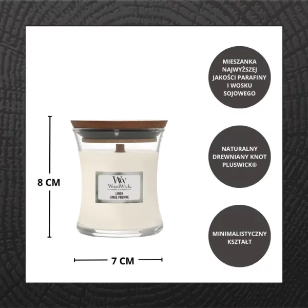 Świeca WoodWick Linen