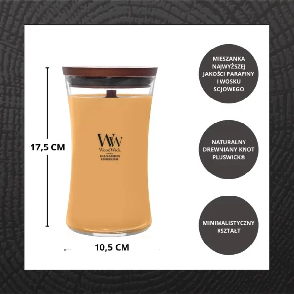 Świeca WoodWick Golden Bourbon