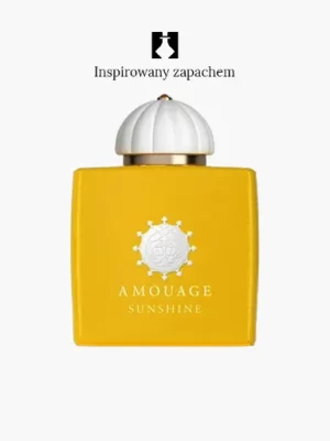 Jasnożółty flakon perfum oznaczony numerem 28182, z biało-złotą nakrętką, posiada ozdobny emblemat i napis "Inspirowany zapachem" w języku polskim nad nazwą.